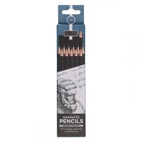 Icon Box 12 Graphite Pencils - 5B Smooth Graphite Pencils for Detailed and Expressive Drawings