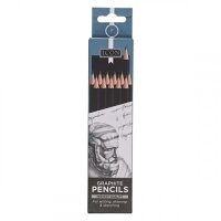 Icon Box 12 Graphite Pencils - F Top-Quality Graphite Pencils for Artists
