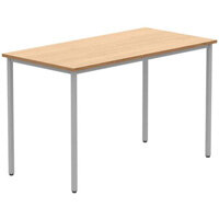 Core Office Rectangular Norwegian Beech Multi-Use Table 1200mmX600mm Silver Frame