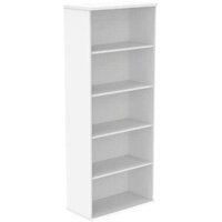 Core 4 Shelf Bookcase 1980mmx800mm Arctic White