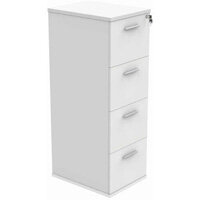 Core 4 Drawer Wooden filing Cabinet Arctic White