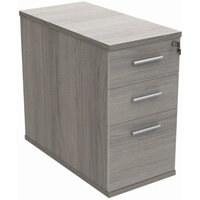 Core Desk High Office Storage Unit 800mm Depth x 400mm Width x 730mm High Alaskan Grey Oak
