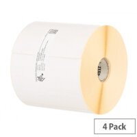 Zebra Z-Perform 1000D White Direct Thermal Self-Adhesive Labels 102 x 159 mm Pack of 4