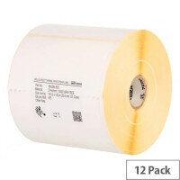 Zebra Z-Perform 1000D White Direct Thermal Labels 102 x 76mm - 880191-076D - 930 Labels per Roll Pack of 12