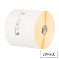 Zebra Z-Perform 1000D White Direct Thermal Labels 76 x 51mm - 3008731 - 300 Labels per Roll Pack of 20