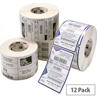 Zebra Z-Select 2000T White Thermal Transfer Labels 102 x 152mm - 3006322 - 475 Labels per Roll Pack of 12