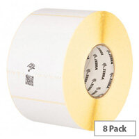 Zebra Z-Select 2000T White Thermal Transfer Labels 51 x 25mm - 3007201-T - 2580 Labels per Roll Pack of 8