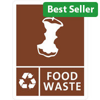Jantex Slim Bin Food Waste Label Single Pack