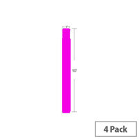 Zebra Z‑Band Fun Pink Wristbands - 1″ × 10″ Direct Thermal Polypropylene with Permanent Adhesive, 350 Bands per Roll, 4 Rolls per Case