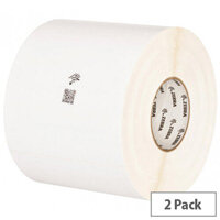 Zebra PolyPro 3000T White Gloss Polypropylene Thermal Transfer Labels 51 x 25 mm - 3011159 - 2,905 Labels per Roll Pack of 2