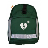 First Responder AED Backpack &amp; Trauma Kit Bag Green EMPTY