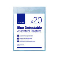 Astroplast Blue Detectable Plasters, Pack of 20
