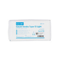 Blue Dot Gauze Swabs Non Sterile 5cm x 5cm, Pack of 100