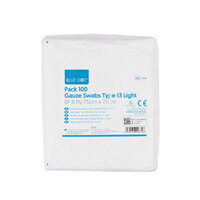 Blue Dot Gauze Swabs Non Sterile 7.5cm x 7.5cm, Pack of 100