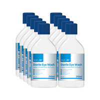BLUE DOT Sterile Eye Wash 250ml, Case of 10