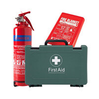 Landlord & Home Safety Kit 1kg, Fire Blanket & First Aid kit