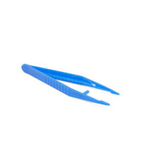BioSafe Plastic Forceps, Tweezers, Sharp Point, 5"