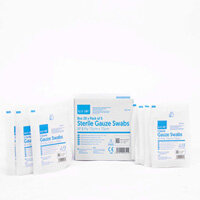 Blue Dot Sterile Gauze Swabs, 8 Ply 7.5cm x 7.5cm, Box of 20 Packs of 5