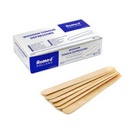 ROMED Wooden Tongue Depressors, Box of 100