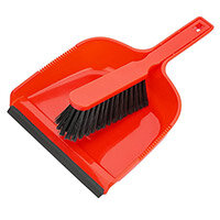 Jantex Dustpan & Brush Set - Red