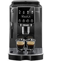 De'Longhi Magnifica Start Automatic Coffee Machine Grey/Black with 4 Pre-set Drinks, 15 bar, 1.8 L Water, Bean Grinder & Milk Frother