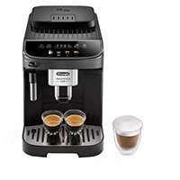 De'Longhi Magnifica Evo Long Automatic Coffee Machine Black with 4 Pre-set Drinks, 15 bar Pressure, 1.8 L Water Tank, Bean Grinder & Milk Frother