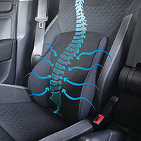 Airflow Memory Foam Car Seat Cushion With Cooling Air Pockets
