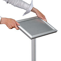 Premier Point of Sale Freestanding Aluminium Menu Display Stand A4