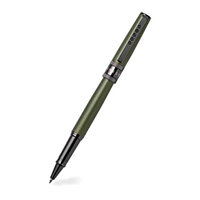 Tom Hessin Rebel Collection Garrison Green Rollerball Pen With Gunmetal Trims
