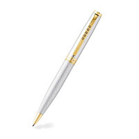 Tom Hessin Magnetic Series Ritz Ballpoint Pen Chrome with Gold Plated Trims