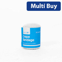 Crepe Bandage, 5cm x 4.5m - Soft and Durable for Wound Support