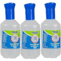 Twist 'n' Open Refill Sterile Eye Wash, 500ml (Pack of 3) - Essential for Emergency Eye Care