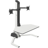 Xtend Sit-Stand Desk Converter for Dual Monitors White Xtend Sit-Stand Desk Converter for Dual Monitors White