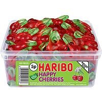 Haribo Giant Happy Cherries Jelly Sweets in Tub (Pack of 1) 12244 Haribo Giant Happy Cherries Jelly Sweets in Tub (Pack of 1) 12244