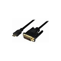 StarTech 3m Mini HDMI to DVI-D Cable M/M 1 x HDMI (Mini Type C) Male Digital Audio/Video 1 x DVI-D Male Digital Video Gold Plated Connector StarTech 3m Mini HDMI to DVI-D Cable M/M 1 x HDMI (Mini Type C) Male Digital Audio/Video 1 x DVI-D Male Digital Video Gold Plated Connector