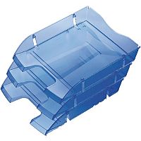 Helit PET Recycled Letter Tray Blue H2363530 Helit PET Recycled Letter Tray Blue H2363530