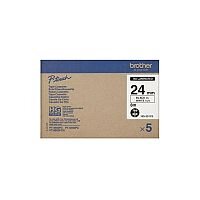 Brother HG251V5 High Grade Label Tape 24mm Black on White 5 Pack Brother HG251V5 High Grade Label Tape 24mm Black on White 5 Pack
