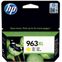 HP 963XL Original Yellow Ink Cartridge High Yield 1,600 page capacity 3JA29AE HP 963XL Original Yellow Ink Cartridge High Yield 1,600 page capacity 3JA29AE