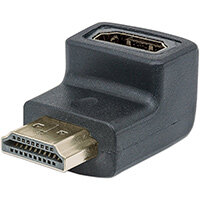 Manhattan HDMI Adapter, 4K@60Hz (Premium High Speed), Female to Male, Upward 90 Angle, Black, Ultra HD 4k x 2k, Fully Shielded, Gold Plated Contacts, Lifetime Warranty, Polybag, HDMI, HDMI, Black Manhattan HDMI Adapter, 4K@60Hz (Premium High Speed), Female to Male, Upward 90 Angle, Black, Ultra HD 4k x 2k, Fully Shielded, Gold Plated Contacts, Lifetime Warranty, Polybag, HDMI, HDMI, Black