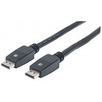 Manhattan DisplayPort 1.1 Cable, 4K@60Hz, 7.5m, Male to Male, With Latches, Fully Shielded, Black, Lifetime Warranty, Polybag, 7.5 m, DisplayPort, DisplayPort, Male, Male, Black Manhattan DisplayPort 1.1 Cable, 4K@60Hz, 7.5m, Male to Male, With Latches, Fully Shielded, Black, Lifetime Warranty, Polybag, 7.5 m, DisplayPort, DisplayPort, Male, Male, Black