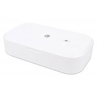 Manhattan UV Phone Sanitizer, Integrated UV LEDs to eliminate germs, viruses and bacteria, Quick 1-minute or 5-minute cleaning cycle, Auto-off UV light when opened, White, Retail Box, White, 410 nm, UV-C, Plastic, CE RoHS FCC, USB Manhattan UV Phone Sanitizer, Integrated UV LEDs to eliminate germs, viruses and bacteria, Quick 1-minute or 5-minute cleaning cycle, Auto-off UV light when opened, White, Retail Box, White, 410 nm, UV-C, Plastic, CE RoHS FCC, USB