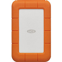 LaCie Rugged USB-C external hard drive 5000 GB Grey, Yellow