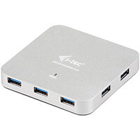i-tec Metal Superspeed USB 3.0 7-Port Hub, USB 3.2 Gen 1 (3.1 Gen 1) Type-A, USB 3.2 Gen 1 (3.1 Gen 1) Type-A, 5000 Mbit/s, Silver, Metal, AC i-tec Metal Superspeed USB 3.0 7-Port Hub, USB 3.2 Gen 1 (3.1 Gen 1) Type-A, USB 3.2 Gen 1 (3.1 Gen 1) Type-A, 5000 Mbit/s, Silver, Metal, AC