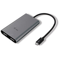 i-tec Thunderbolt 3 Dual DP Video Adapter, Thunderbolt 3, USB Type-C, DisplayPort output, 5120 x 2880 pixels i-tec Thunderbolt 3 Dual DP Video Adapter, Thunderbolt 3, USB Type-C, DisplayPort output, 5120 x 2880 pixels