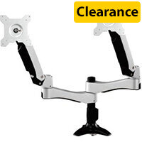 Amer AMR2AP monitor mount / stand 61 cm (24 Inches) Bolt-through Black, Silver