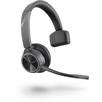 POLY Voyager 4310 UC Wireless Headset - Bluetooth, USB Type-A, Office/Call Centre, Black Headband