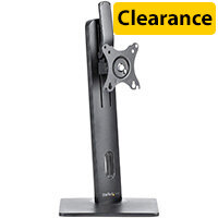 StarTech.com Free Standing Single Monitor Mount - Height Adjustable Monitor Stand - For VESA Mount Displays up to 32 Inches (15lb/7kg) - Ergonomic Monitor Stand for Desk - Tilt/Swivel/Rotate