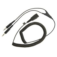 Jabra 8734-599 Audio Cable - Jabra Quick Disconnect Audio - Second End: 2 x Audio Jack 3.5mm Connector - Y Cable Extension Jabra 8734-599 Audio Cable - Jabra Quick Disconnect Audio - Second End: 2 x Audio Jack 3.5mm Connector - Y Cable Extension
