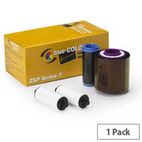 Zebra ZXP Series 7 Colour Printer Ribbon YMCKO 250 Pages 800077-740EM Single Pack