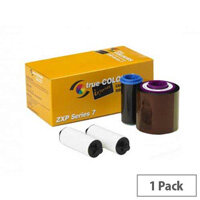 Zebra ZXP Series 7 Colour Printer Ribbon YMCKO 250 Pages 800077-748EM Single Pack